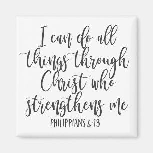 Bible Philippians 4:13 I can do all things Magnet