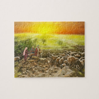Bible - Psalm 23 - My cup runneth over 1920 Jigsaw Puzzle