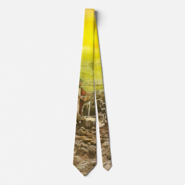 Bible - Psalm 23 - My cup runneth over 1920 Tie (Front)