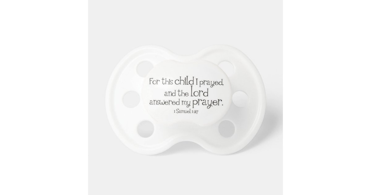 bible quote baby pacifier Zazzle