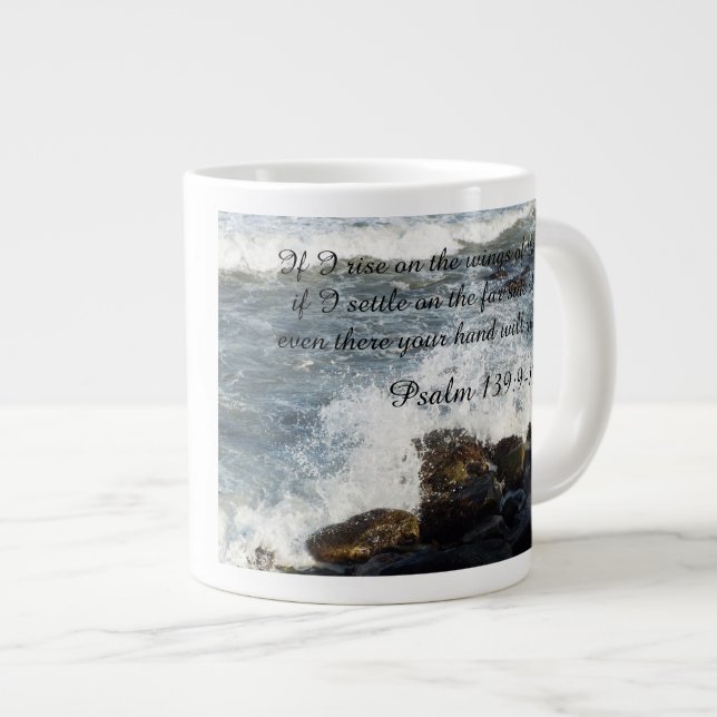Bible quote Psalm 139:9-10 mug (Front Right)