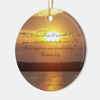 Bible quote Romans 15:13 ornament