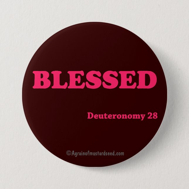 Bible Quotes 3 Inch Round Button (Front)