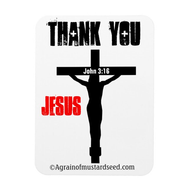 Bible Quotes Agrainofmustardseed.com Magnet (Vertical)