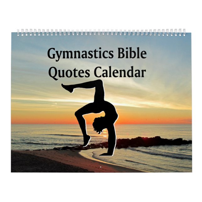 BIBLE QUOTES GYMNASTICS CALENDAR (Cover)