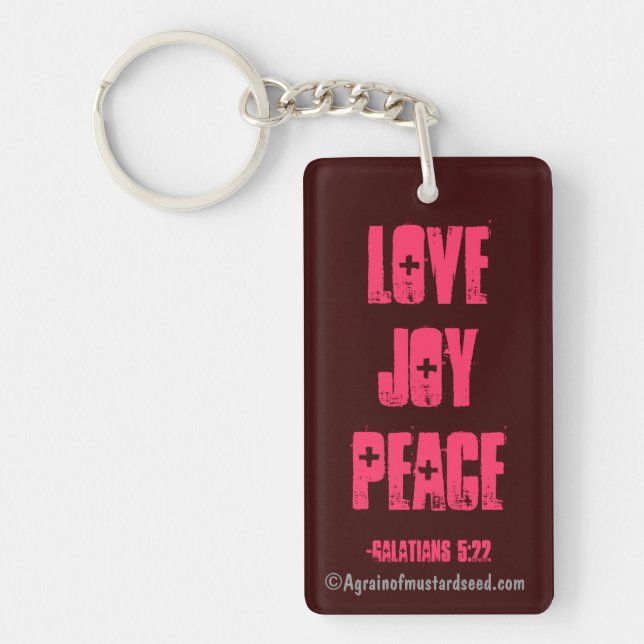 Bible Quotes Inspirational Keychain (Front)