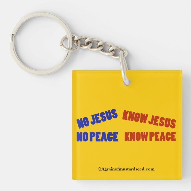 Bible Quotes Inspirational Keychain (Front)