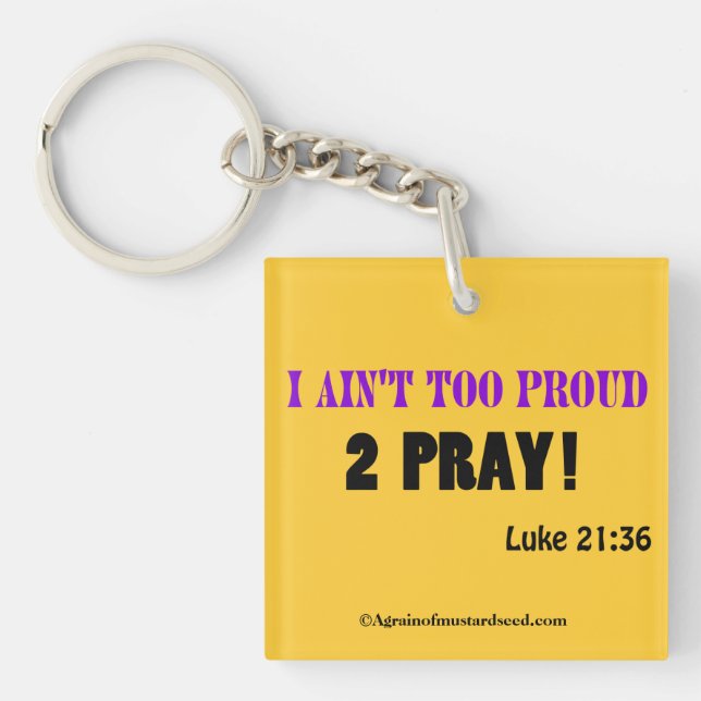 Bible Quotes Inspirational Keychain (Front)