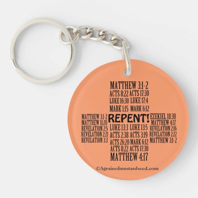 Bible Quotes Inspirational Keychain (Front)
