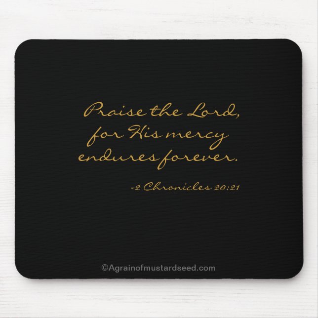 Bible Quotes Mouse Pad (Front)