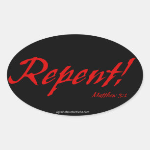 Bible Quotes Oval Sticker
