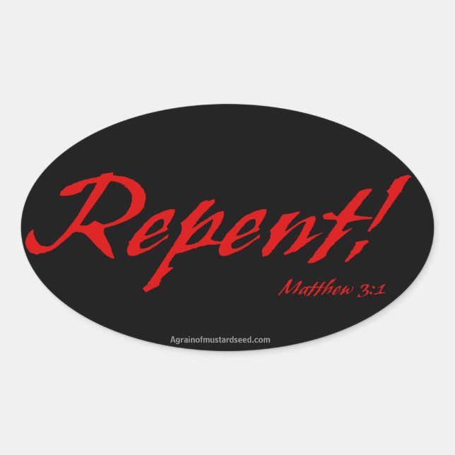 Bible Quotes Oval Sticker (Front)