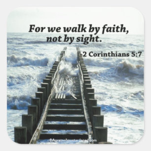 Bible Quotes Square Sticker