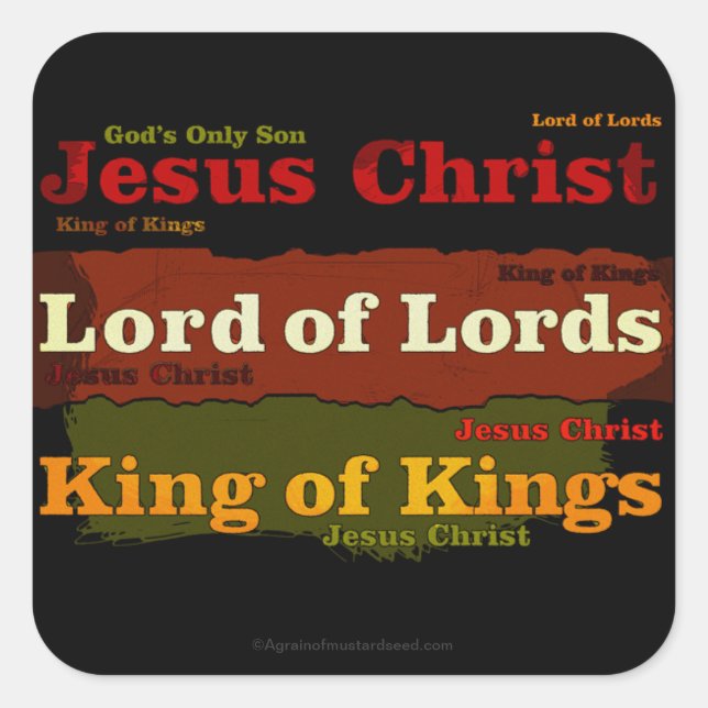 Bible Quotes Square Sticker (Front)