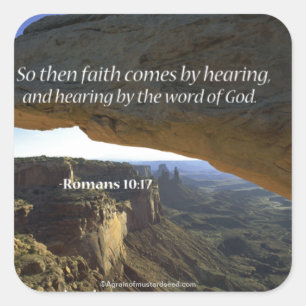 Bible Quotes Square Sticker