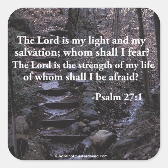 Bible Quotes Square Sticker (Front)