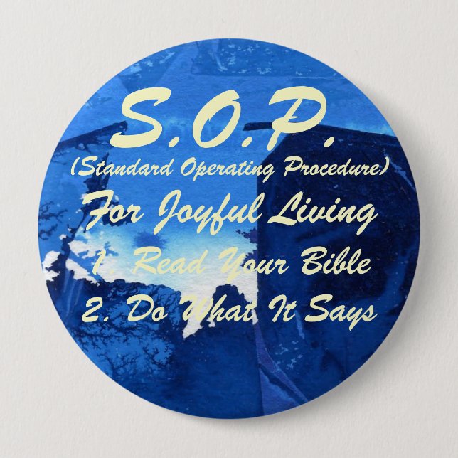 Bible S.O.P.  Button (Front)