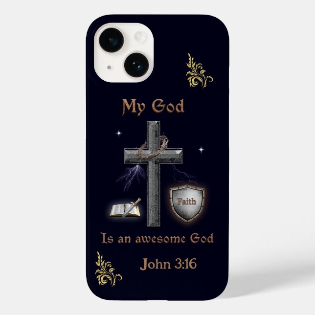 Bible Scripture Case-Mate iPhone Case (Back)