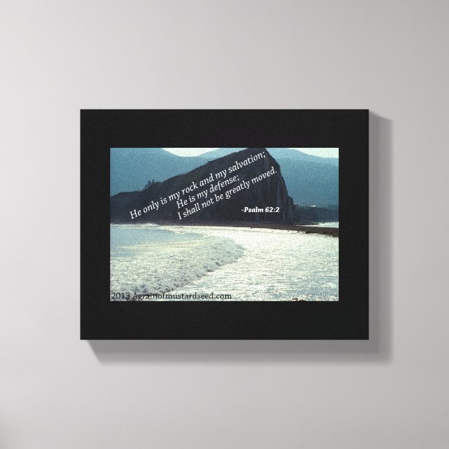 Bible Scripture Inspirational Canvas Print (Front)