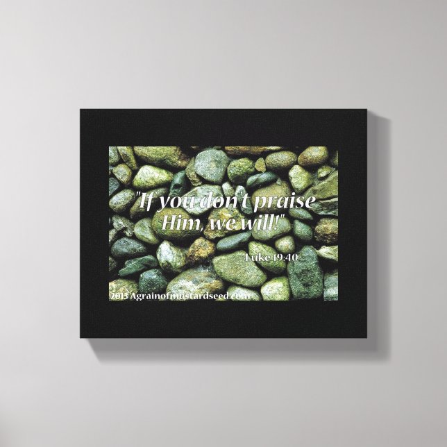 Bible Scripture Inspirational Canvas Print (Front)