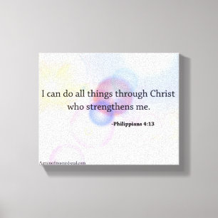 Bible Scripture Inspirational Canvas Print