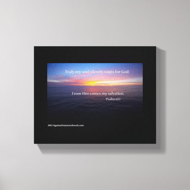 Bible Scripture Inspirational Canvas Print (Front)