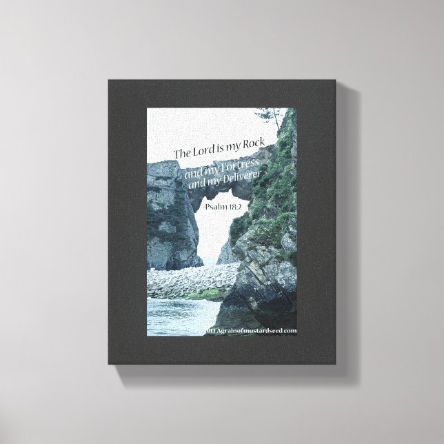 Bible Scripture Inspirational Canvas Print (Front)