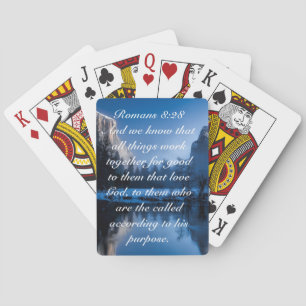Bible Scripture Inspirational Mountain Playing Cards