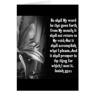 BIBLE SCRIPTURE ISAIAH 55:11