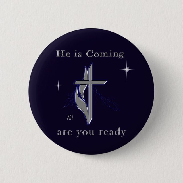 Bible scripture John 3:16 2 Inch Round Button (Front)
