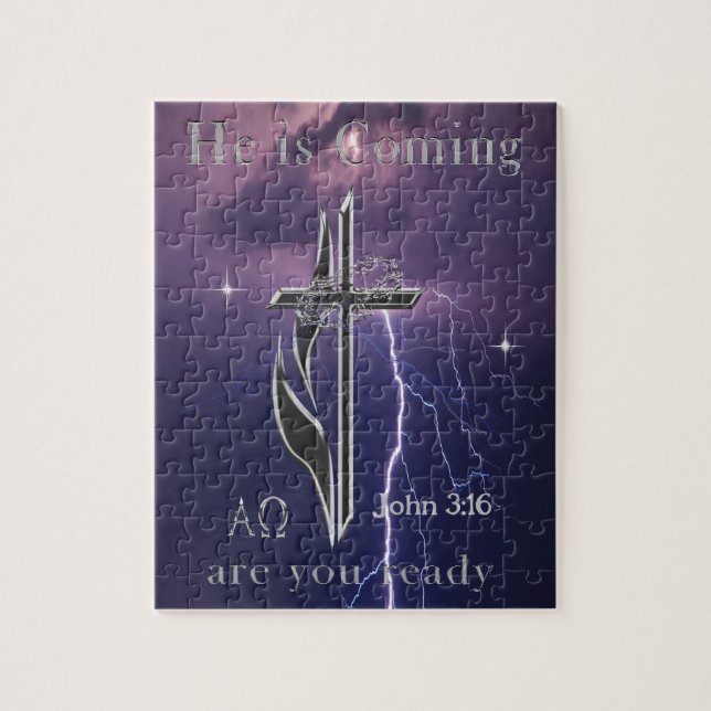 Bible scripture John 3:16 Jigsaw Puzzle (Vertical)