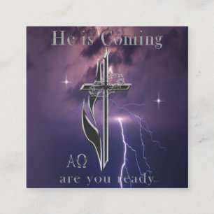 Bible scripture John 3:16 Square Business Card