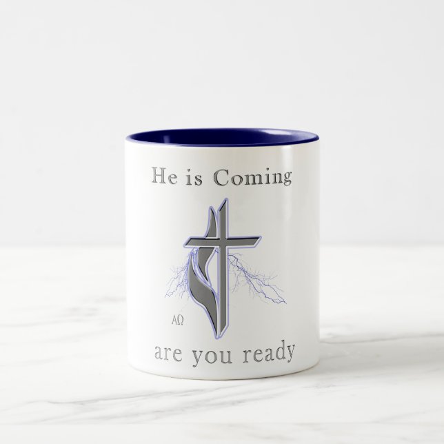 Bible scripture John 3:16 Two-Tone Coffee Mug (Center)