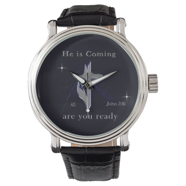 Bible scripture John 3:16 Watch (Front)