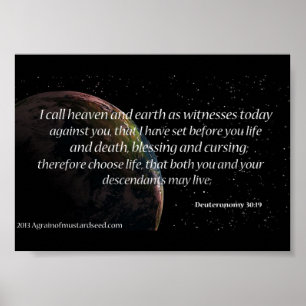 Bible Scripture prayers Poster