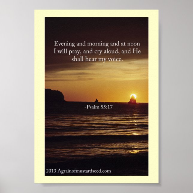Bible Scripture Prayers Poster (Front)