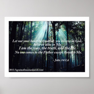 Bible Scripture Prayers Poster