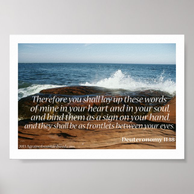 Bible Scripture Prayers Poster (Front)