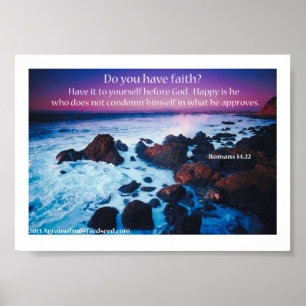 Bible Scripture Prayers Poster
