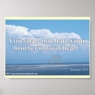 Bible Scripture prayers Poster
