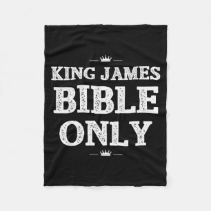 Bible Scripture Verses King James Bible Christian  Fleece Blanket