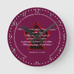 Bible Scripture Wall Clock