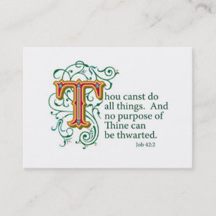 Bible Scriptures Encourage. Business Card