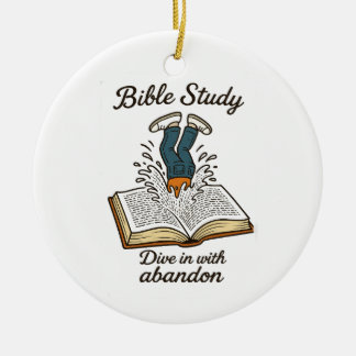 Bible Study Ceramic Ornament