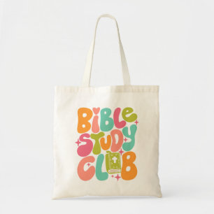 Bible Study Club Retro Tote Bag