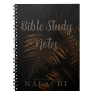 Bible Study-Malachi Notebook