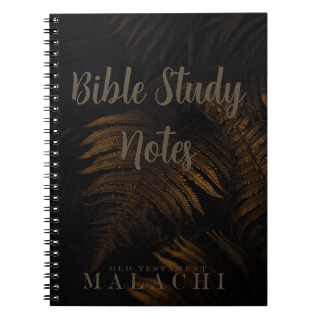 Bible Study-Malachi Notebook (Front)