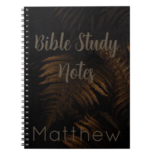 Bible Study-Matthew Notebook (Front)
