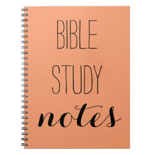 "Bible Study Notes" Pick your colour Notebook