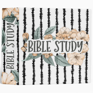Bible Study Pink Ink Flower Binder